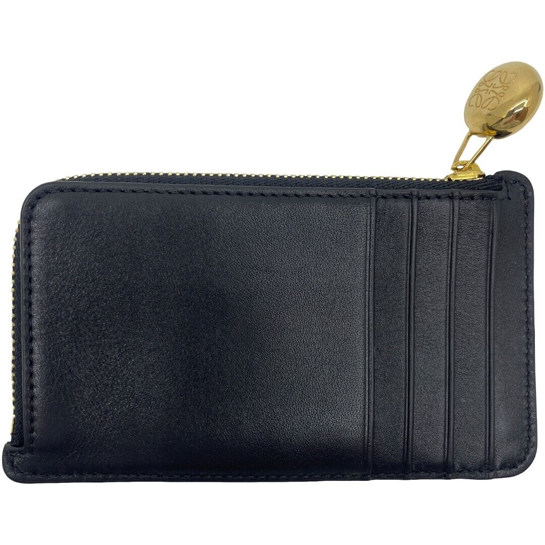 Authentic LOEWE Pebble Coin Card Holder CANBZ40X01 Black Authentic LOEWE Pebble Coin Card Holder CANBZ40X01 Black