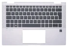 Norwegian QWERTY Topcover Palmrest with Keyboard for HP ELITEBOOK X360 1030 G3