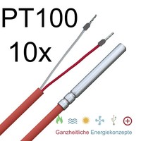 Vorteilspaket 10 StüCk PT100 / Pt 100 2,0 M TemperaturfüHler Temperatursensor