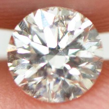 Round Shaped Diamond Natural Enhanced G Color SI1 5.13 MM Certified 0.53 Carat