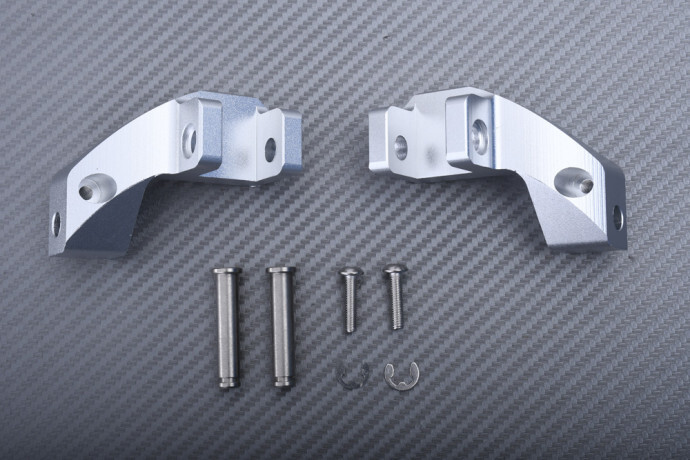 Supports repose-pieds 35mm BMW R1200GS Adventure 2014-2018 en aluminium noir