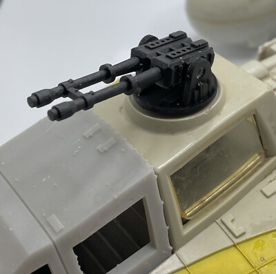 Vintage Star Wars Kenner Y Wing Cannon  Mount 3D Printed Replacement Part Black