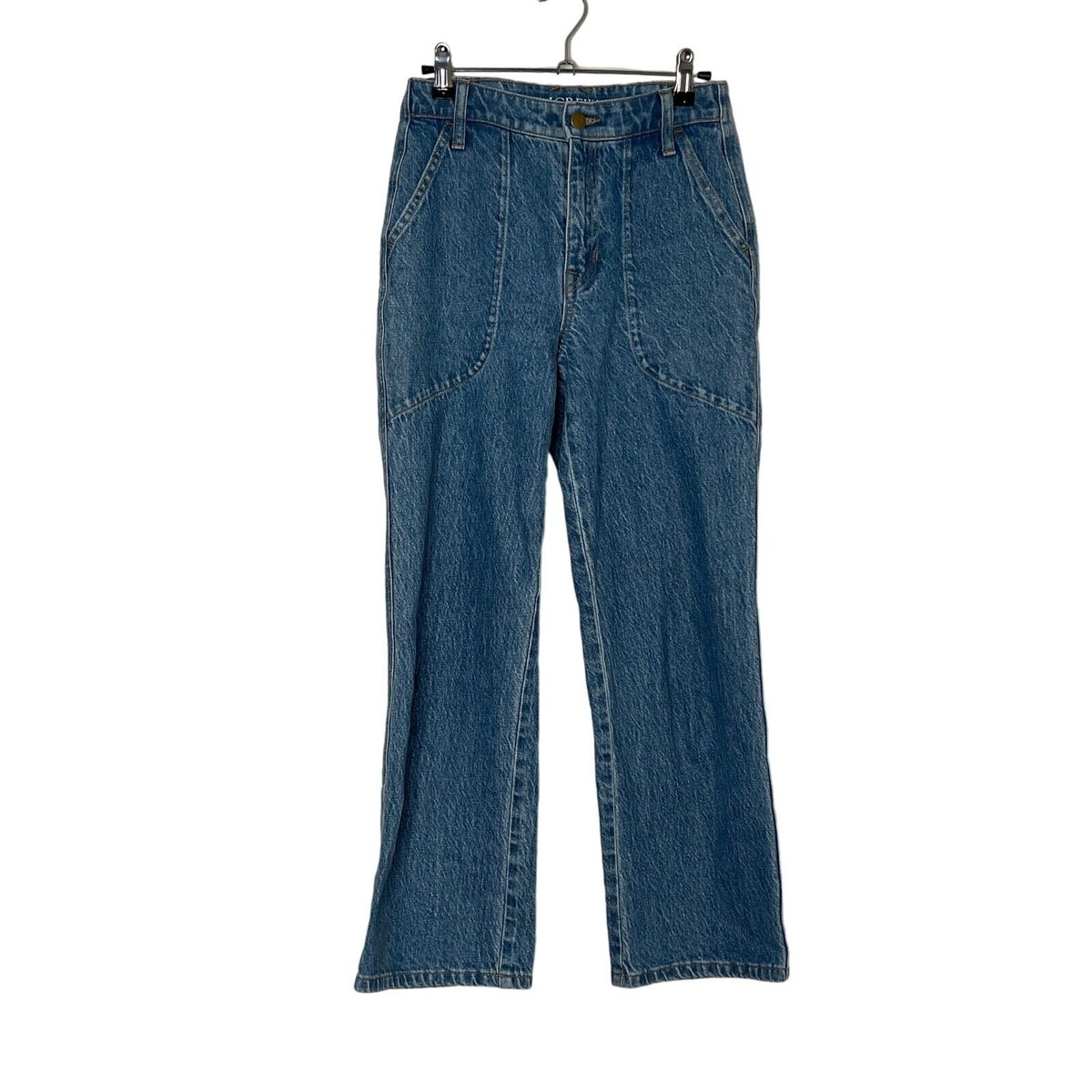 Crew Sailor Slim Wide-Leg Jeans Morning Sky Blue Women Size 24 High Rise