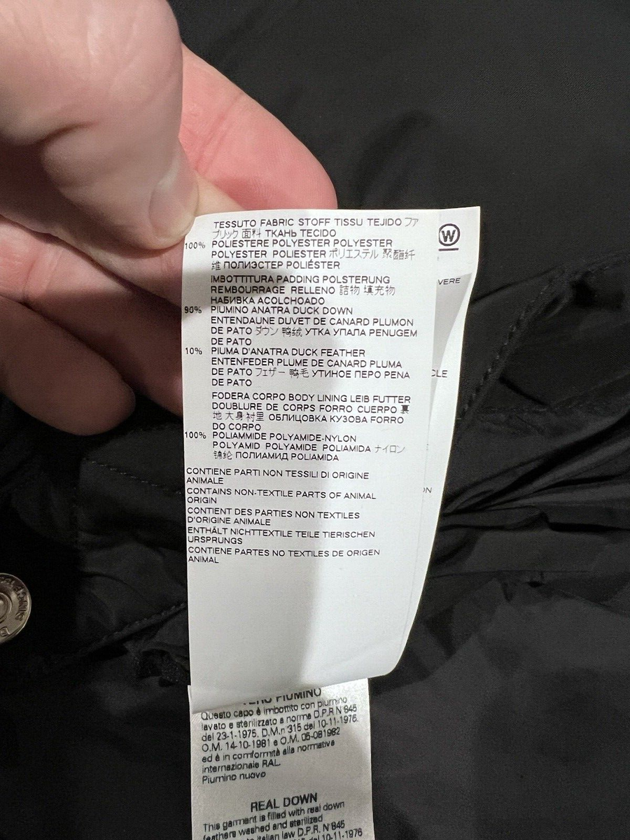 DSQUARED2 Mens Black Puffer Quilted Down Jacket Sz 50/Large NWT