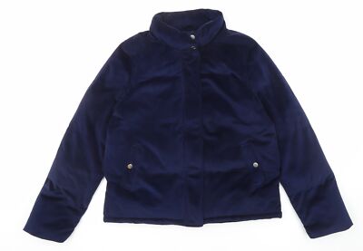 QED London Damenjacke blau Größe 10 Reißverschluss