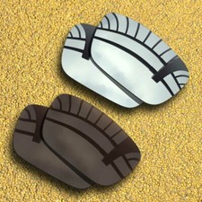 2 Pairs Lenses Replacement for-SPY Optic Dirk Polarized-Silver Copper Brown