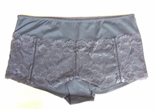 Cellbes size 22  stretchy knickers panties briefs floral lace front panel Black