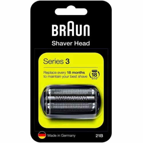 Cartucho de cabezal de afeitado Braun 21B Series 3 paquete combinado lámina de cizalla + hoja de cizalla negra BB - Imagen 5 de 17