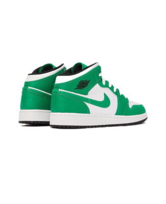 Nike Air Jordan 1 Mid Lucky Green Youth Size GS Retro Sneakers