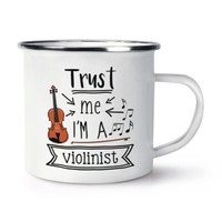 Trust Me I'm A Geiger Emaille Becher Tasse Worlds Best Favorit Scherz Superheld