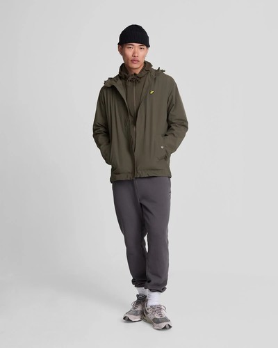 Giacca LYLE AND SCOTT Zip Through Hooded Jacket Verde Olive Casual - Imagen 4 de 4