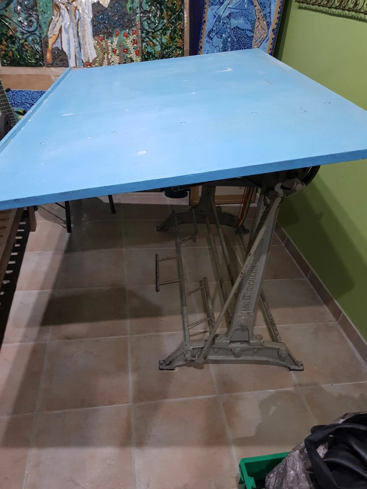 TABLE D'ARCHITECTE TABLE A DESSIN VINTAGE - Photo 3/3
