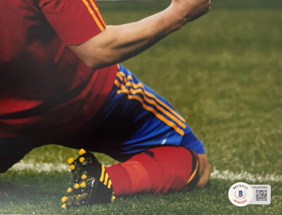 DAVID VILLA SIGNED SPAIN 11X14 PHOTO BAS BECKETT | eBay