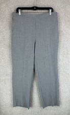 ALFRED DUNNER Gray Pants Stretch Women's Size 14 Dress Pants Elastic Waist