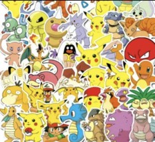 10pcs Anime Cartoon Stickers- Kids, Luggage, Cups, Phone Case, Laptop