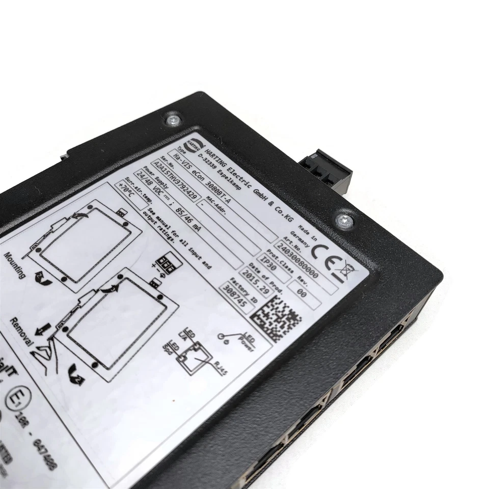 Harting Ha-VIS eCon 3080BT-A. PN: 24030080000. Fast Ethernet Switch - Image 3 of 4