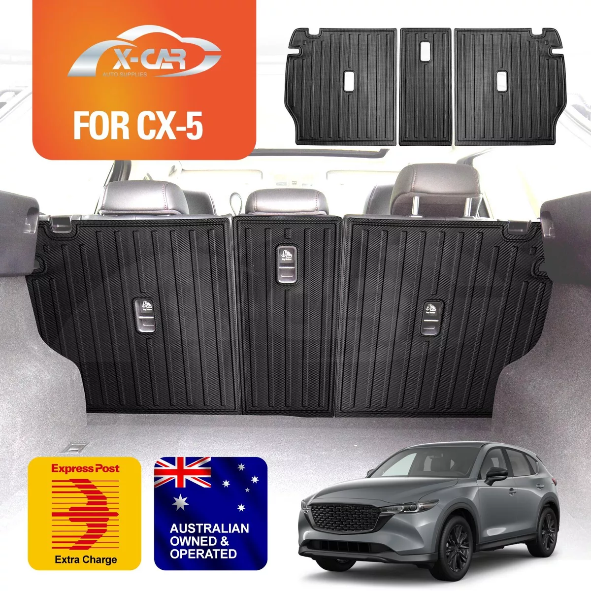 Heavy Duty Back Seats Protector for Mazda CX5 CX 5 2017 2023 Car Seats Kick Mats