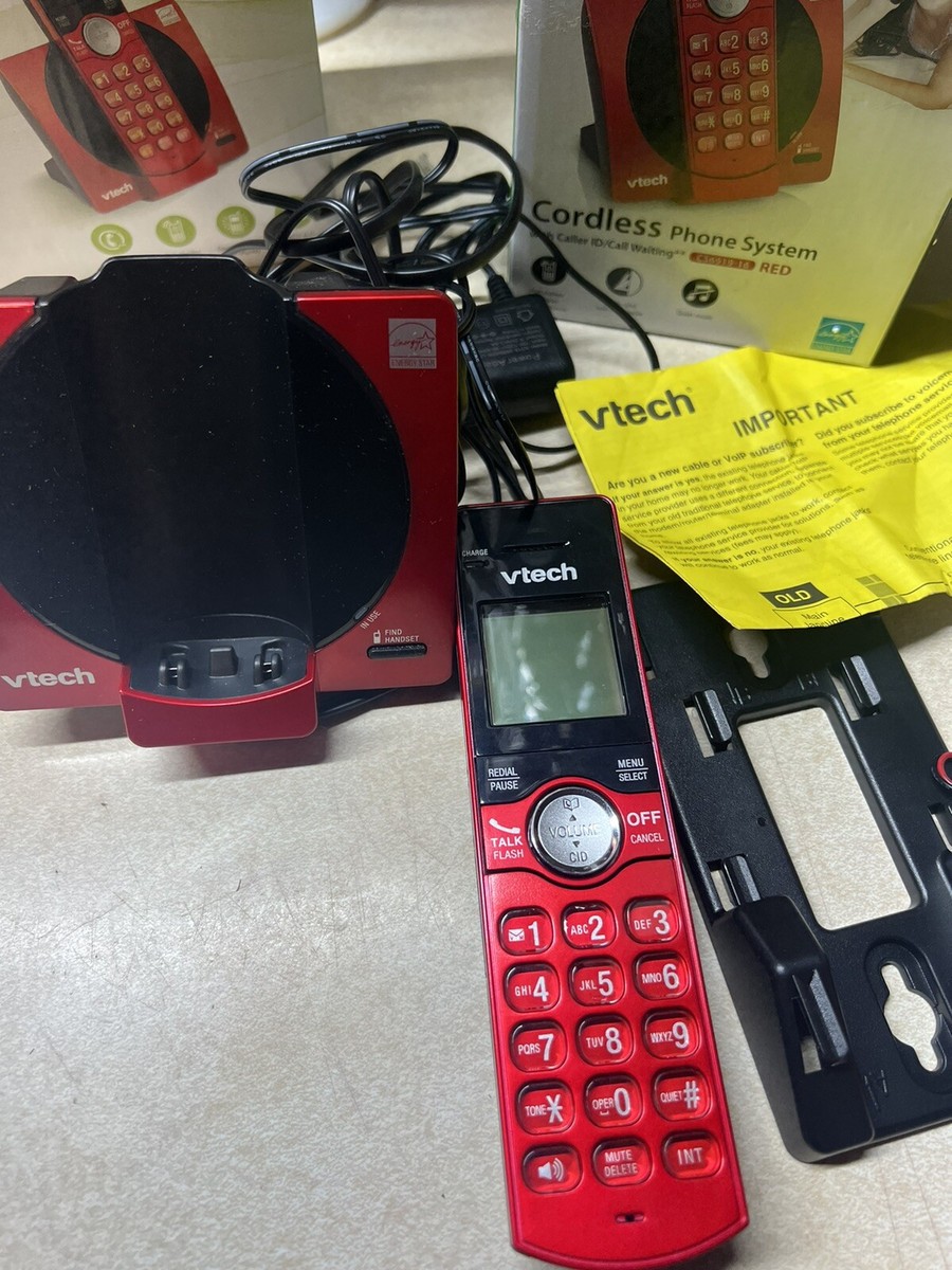 VTech DECT 6.0 Cordless Phone With Caller ID - Home Office Telephone