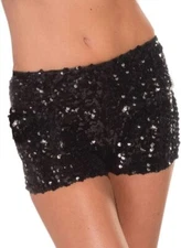 Sequin Shorts Club Rave Dance Party Halloween Adult Costume Accessory 4 COLORS