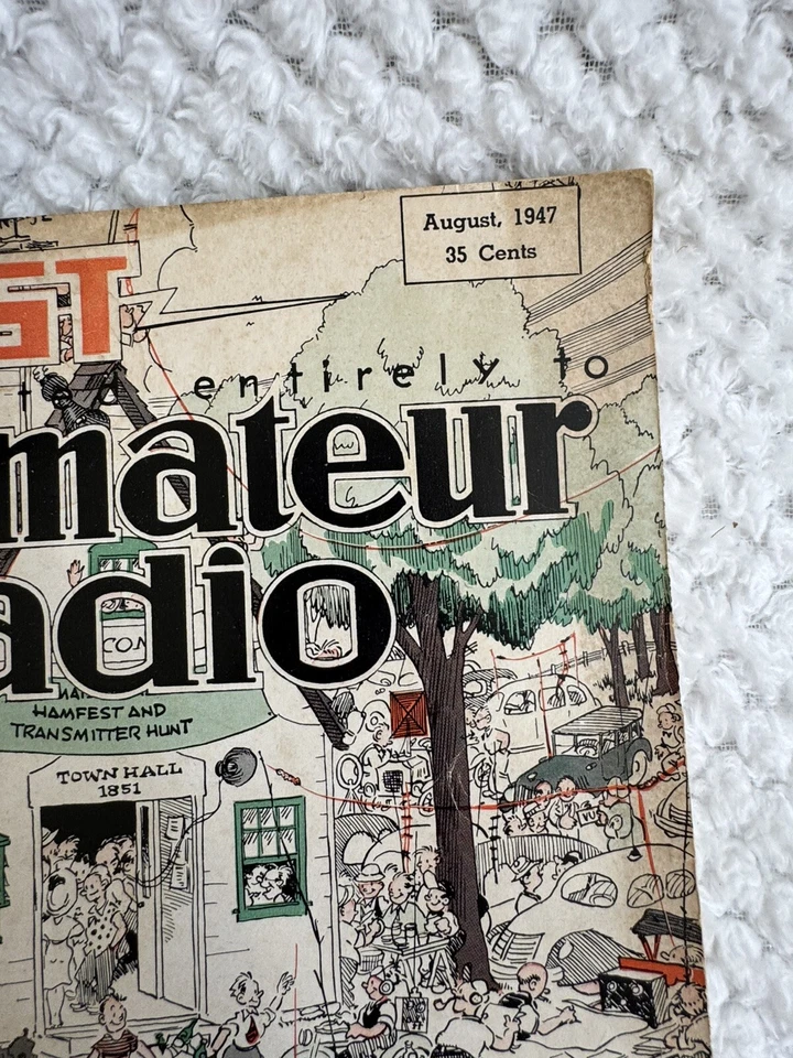 Revista QST Agosto 1947 Vol. Radioaficionado XXXI Nº8 Vintage, HRO-7, Anuncios RCA, ARRL Foto 2 de 4