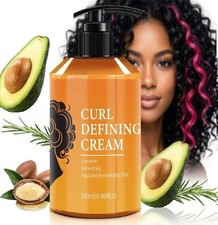 Curly Hair Styling Cream Moisturizing Smoothing Formula Adds Shine Elasticity