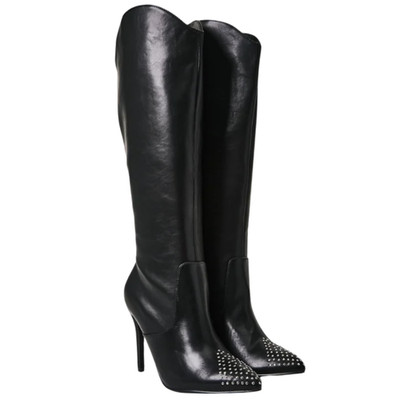 Shoedazzle Women's Stiletto Heeled Boots PAIGE Black Sizes 9 - 9.5 -10 NEW