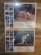 Lot of 2 IQ Assembling Products Series Wooden Dinosaur Model Puzzles - New