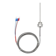 PT100 RTD Thermocouple Stainless Steel NPT1/2 -50 to 500C 6.6ft 4x100mm