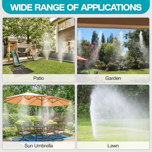OnBrand Patio Water Misters for Cooling Outdoor Mister for Outside with 100FT