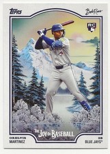 2025 Topps x Bob Ross: Joy of Baseball ORELVIS MARTINEZ Rookie RC #79 Blue Jays