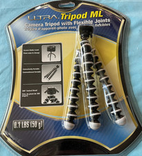 Camera Tripod Ultra ML Flexible Legs Portable 2010 360 Swivel Head New Sealed