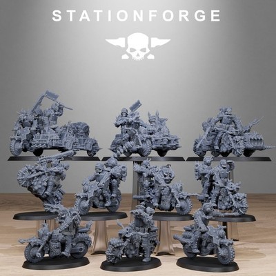 Corrupted Guard Biker von Station Forge 32mm