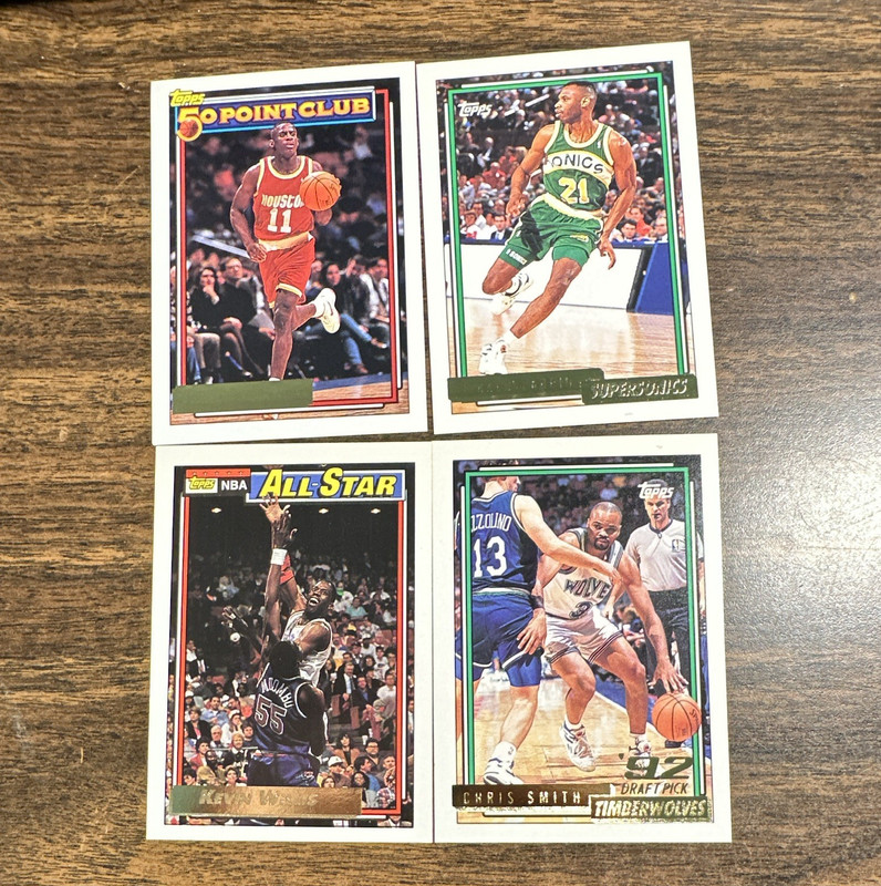 Topps 1991-92 NBA 4-Card Lot Maxwell/Paddio/Willis/Chris Smith