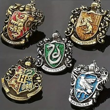 X LARGE Limited Edition Harry Potter House Pin Badges HUFFLEPUFF SLYTHERIN