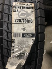 1 New 225 70 16 Dunlop Wintermaxx Sj8 Older Production Snow Tire 1 New 225 70 16 Dunlop Wintermaxx Sj8 Older Production Snow Tire