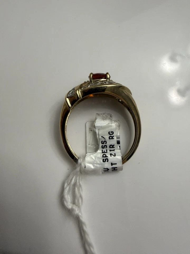 10kt Gold Spessartine Garnet Ring - Image 3 of 4