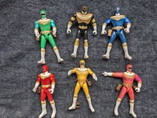 Lot 6 figurines Power Rangers