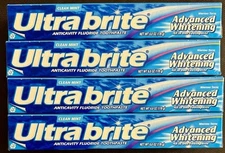 5 Pack Ultra Brite Advanced Whitening All In One Mint Toothpaste 6.0 Oz Each