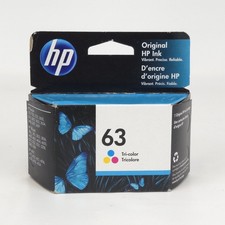 HP 63 TRI-COLOR INK CARTRIDGE STANDARD YIELD EXP 2022 SEALED