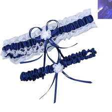 Elegant Pearl Stretch Wedding Garters for Brides   Handmade Wedding Accessory