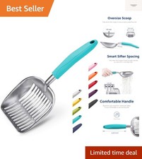Cat Litter Scoop, Aluminum Alloy Sifter, Kitty Metal Scooper, Deep Shovel, Lo...