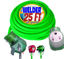 Welder Extension Cord 25 Ft Nema 6-50 250-Volt 10/3 Welder Extension Cord 10 Gau