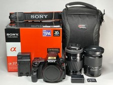 Sony SLT-A37 Kit w/UPGRADED 18-70mm  70-210mm Lenses Clean Low shutter count