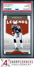 2022 PANINI LEGACY #120 TY LAW HOF POP 3 PSA 10