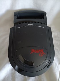 ATARI JAGUAR CD ATTACHMENT! WORKS! + HIGHLANDER GAME, 1 CONTROLLER & RF ADAPTER!