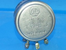 ALLEN BRADLEY DUAL GANG 20k  OHM POTENTIOMETER 311-090 TYPE J  POT