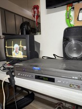 Samsung DVD-V3500 DVD-VCR Player - Gray - Tested And Works - W/remote See Photo