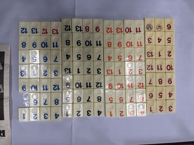 vintage Rummikub Miniature game set manufactured by Pressman *incomplete