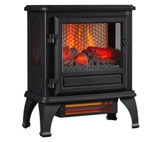 Duraflame Infrared 23" Stove Heater w/ Spectrafire 3D Color Flames, Black