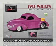 Spec Cast #94000 1941 Willys Coupe Street Rod Die Cast 1/25 Scale Model Kit